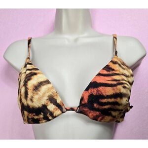 Shade & Shore Tiger Print underwired Bikini Top 34B